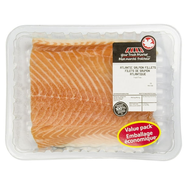 Your Fresh Market Atlantic Salmon Fillets Walmart.ca