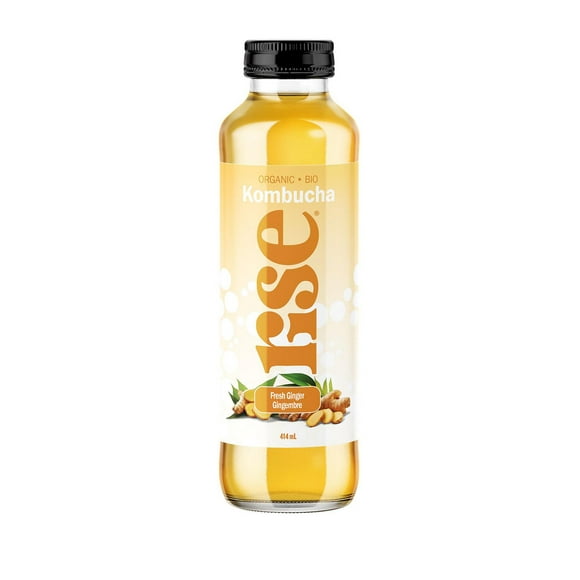 RISE Kombucha Fresh Ginger, 414mL