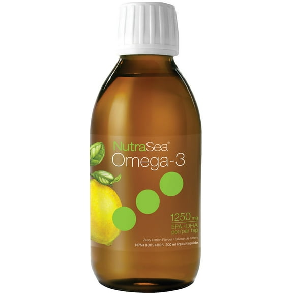 Nature's Way of Canada Ltd. - NutraSea Omega-3 Zesty Lemon Flavour Liquid, 200ml