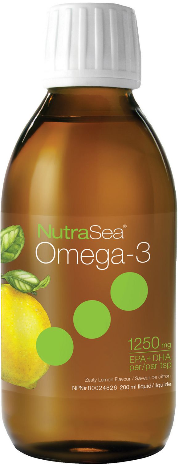 Nature's Way of Canada Ltd. - NutraSea Omega-3 Zesty Lemon Flavour Liquid, 200ml