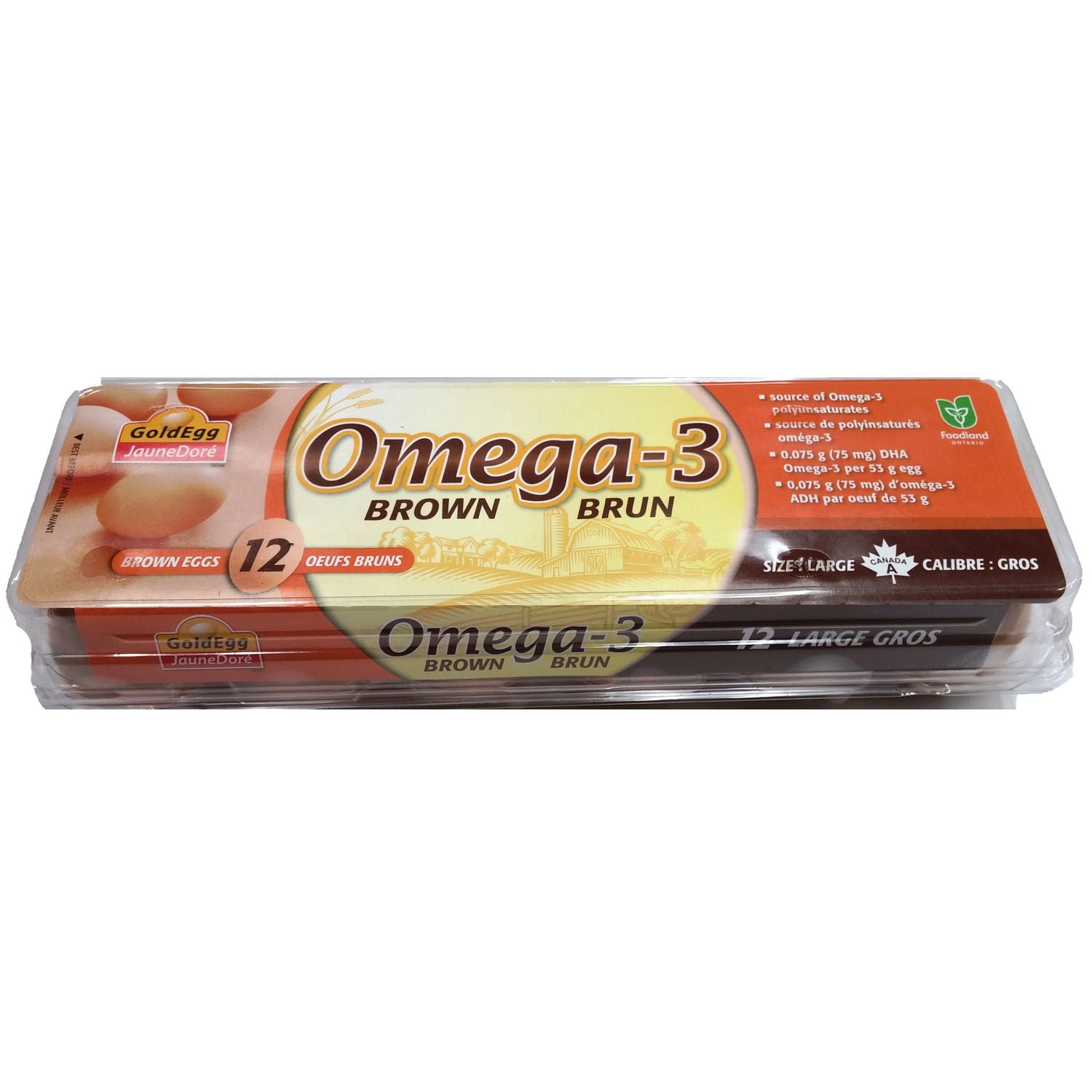 GoldEgg Omega3 Large Brown Eggs Walmart Canada