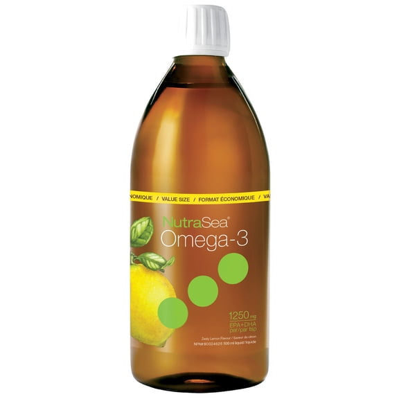 Nature's Way of Canada Ltd. - NutraSea Omega-3 Zesty Lemon Flavour Liquid Value Size, 500ml