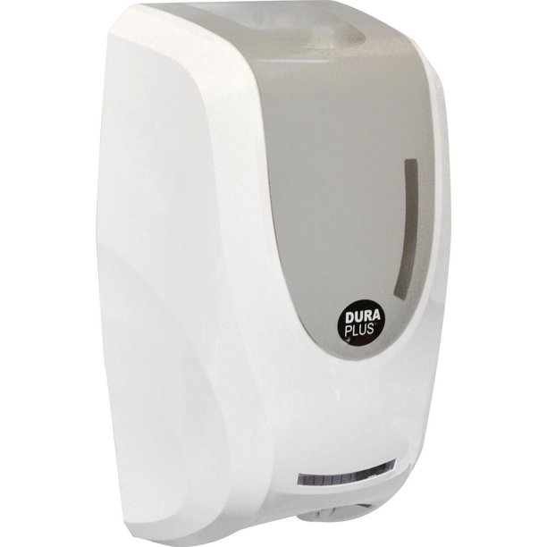 Distributeur automatique à savon moussant DuraPlus en plastique blanc