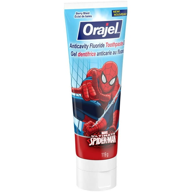 Gel dentifrice anticarie au fluorure Marvel Ultimate Spiderman de Orajel(MC)