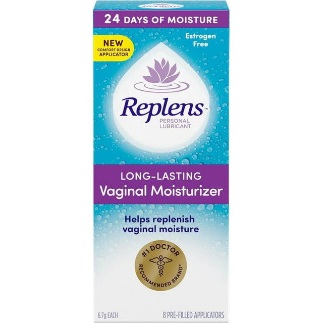 Replens Hydratant vaginal et lubrifiant à longue durée, 8 applications, 6,7g