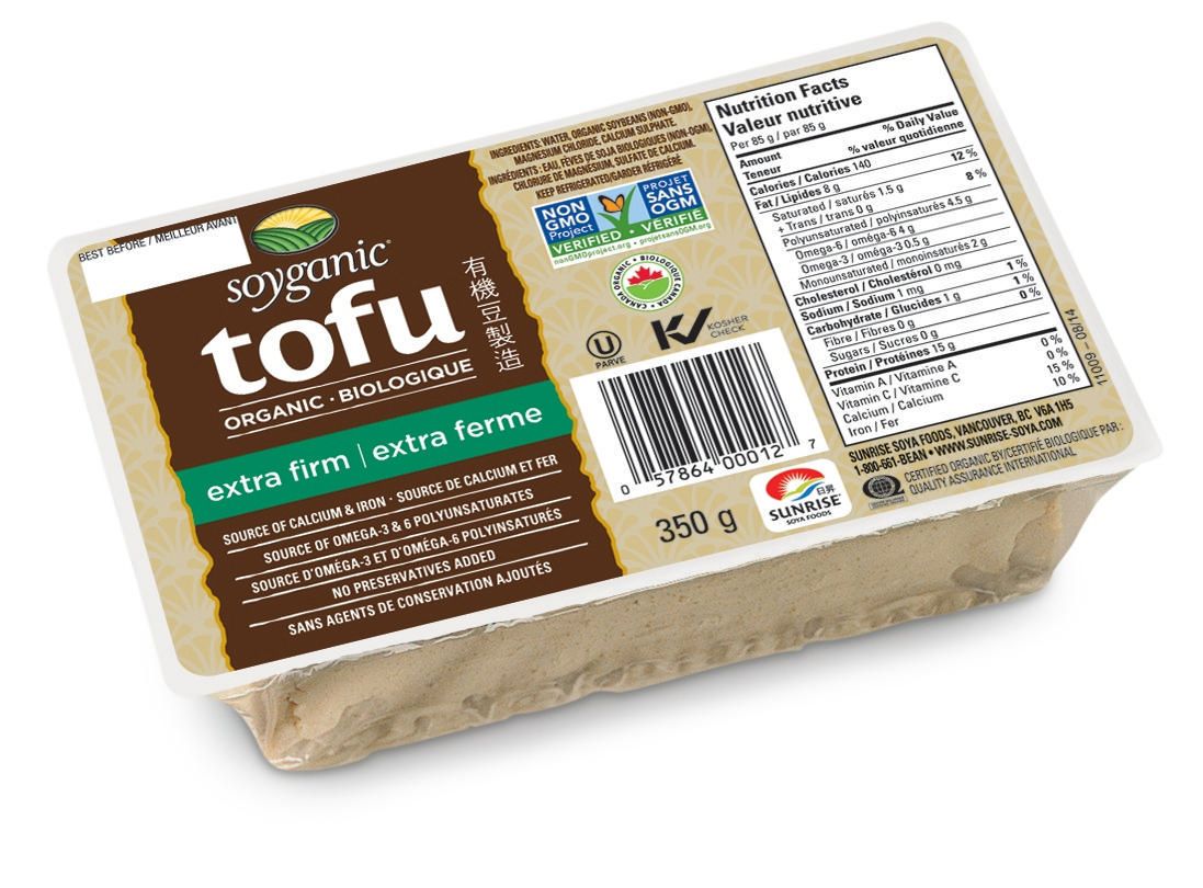 Sunrise Soya Foods Soyganic Extra Firm Tofu Walmart Canada