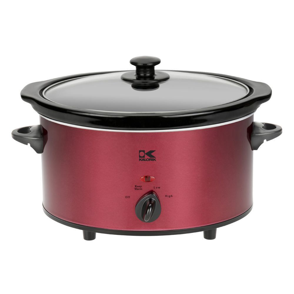 Kalorik 3.7 Qt Red Oval Slow Cooker Walmart Canada