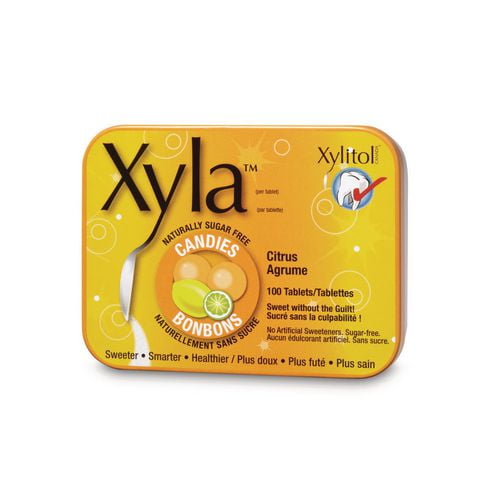 Bonbons naturellement sans sucre Xylitol de Xyla - agrumes