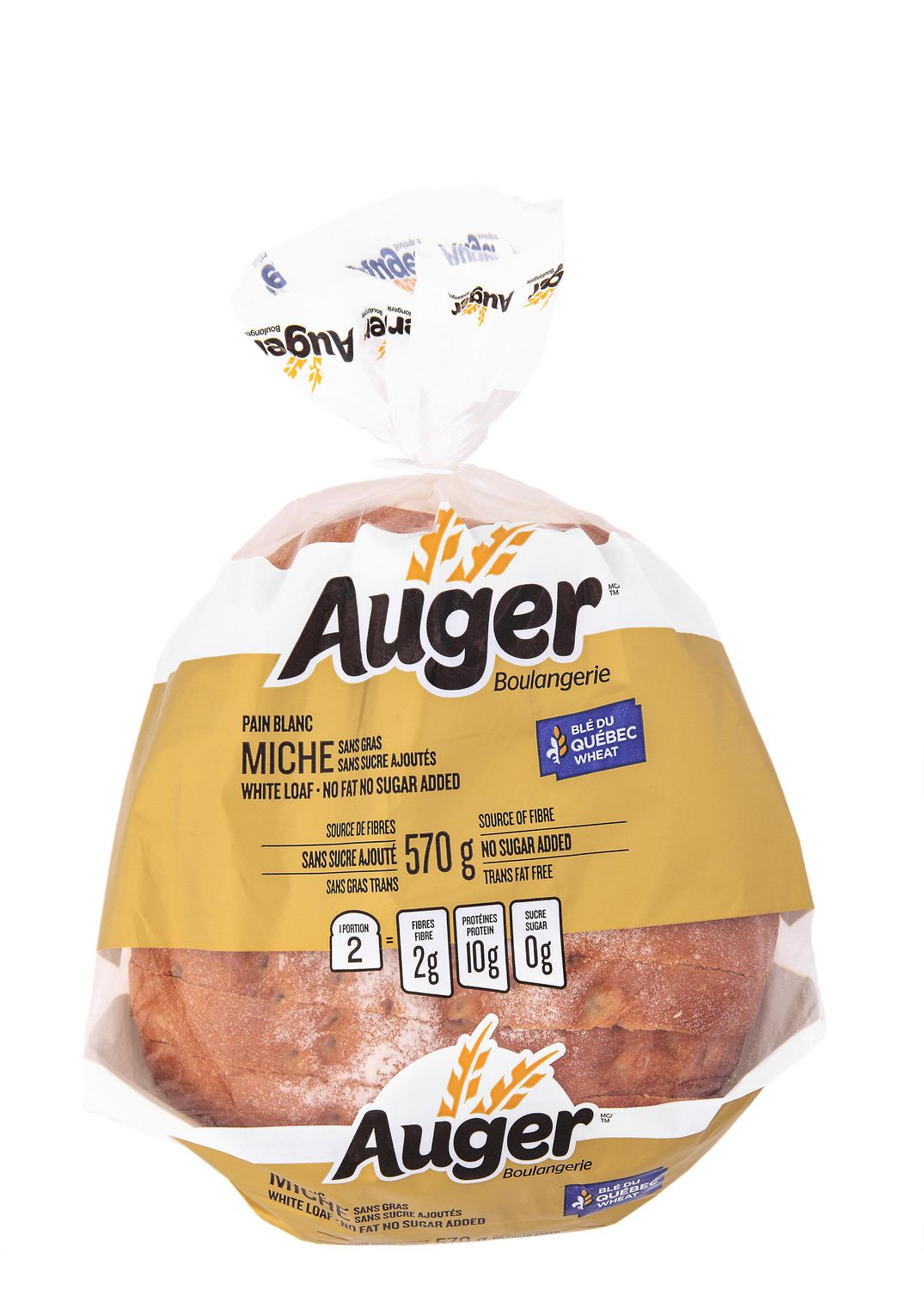 Auger No Fat No Sugar Added White Loaf Bread | Walmart Canada