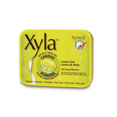 Bonbons naturellement sans sucre Xylitol de Xyla - citron lime