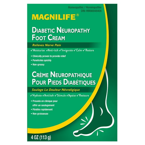 Crème neuropathie diabétique Magnilife pour les pieds 113g