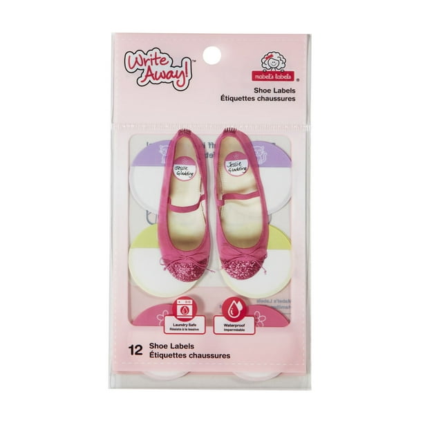 Étiquettes pour chaussures Write Away de Mabel's Labels pour filles