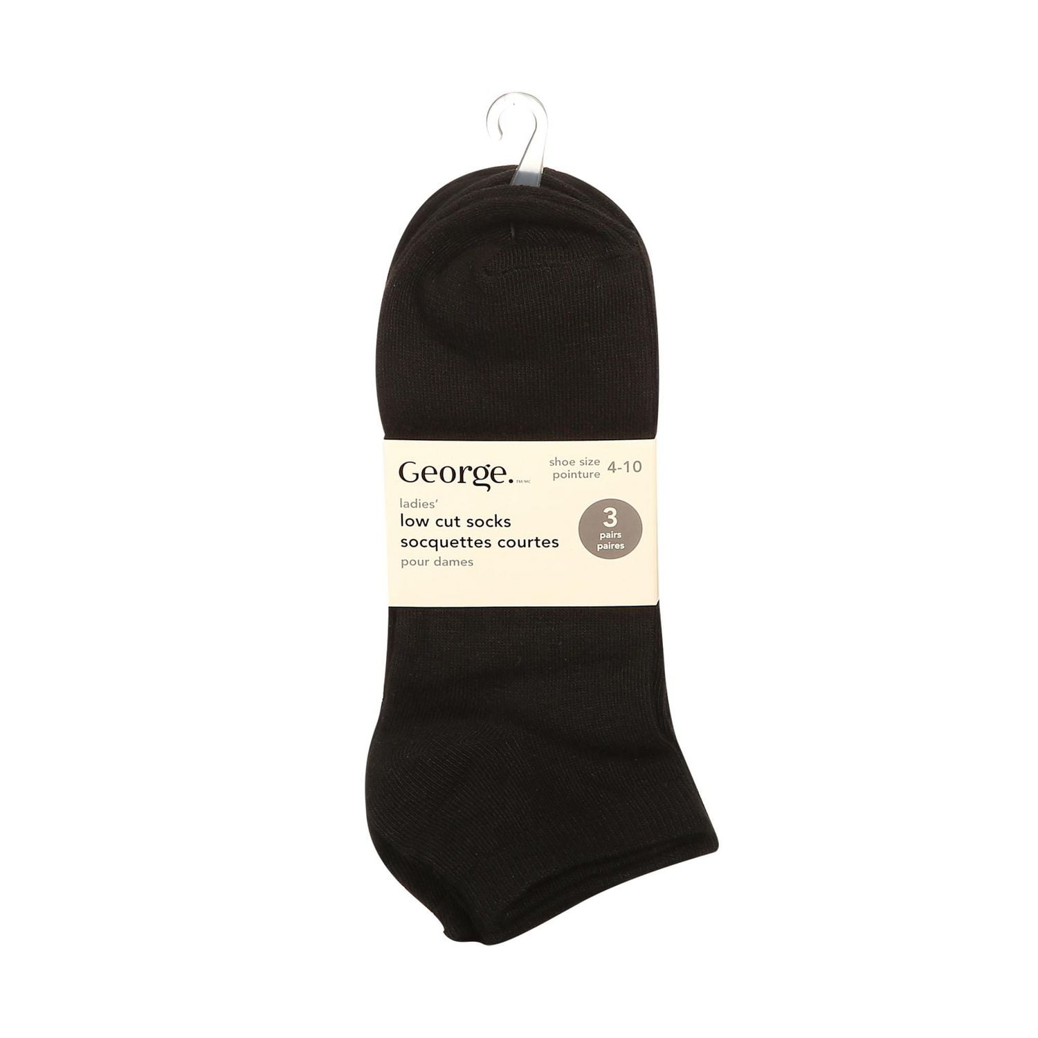 George Women's 3-Pack of Low-Cut Socks