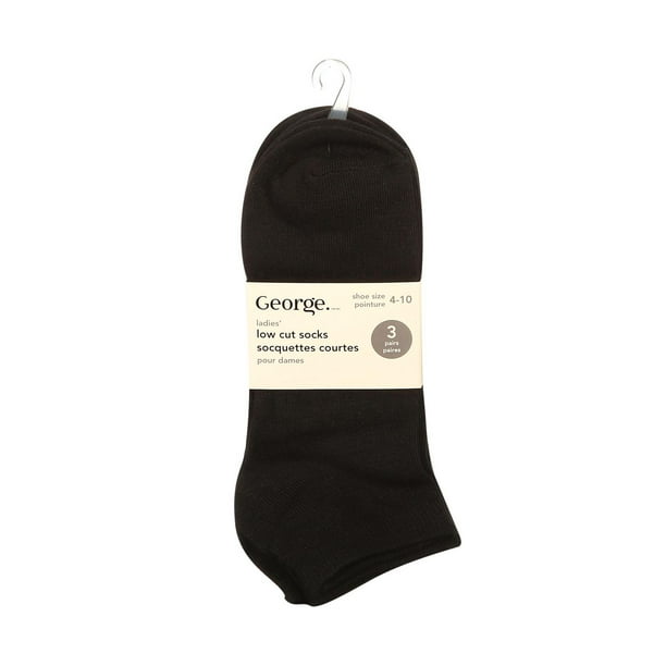 Socquettes courtes George pour femmes en paq. de 3 paires Pointures 4 à 10