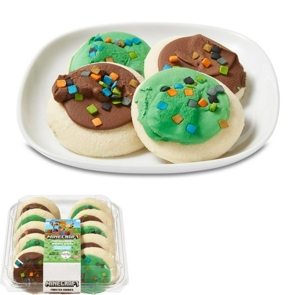 Minecraft Frosted Cookies Baked By Kimberley’s Bakeshoppe, 10 pieces, 383 g total