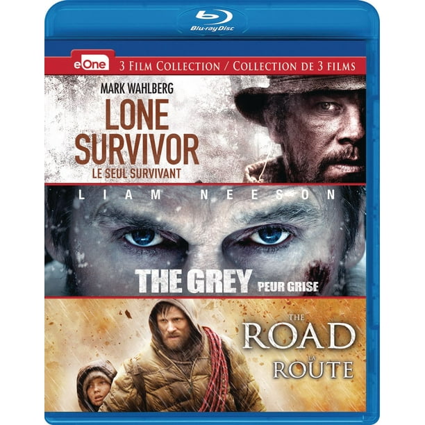 Ensemble de 3 Blu-ray « Le seul survivant », « Peur grise » et « La route »