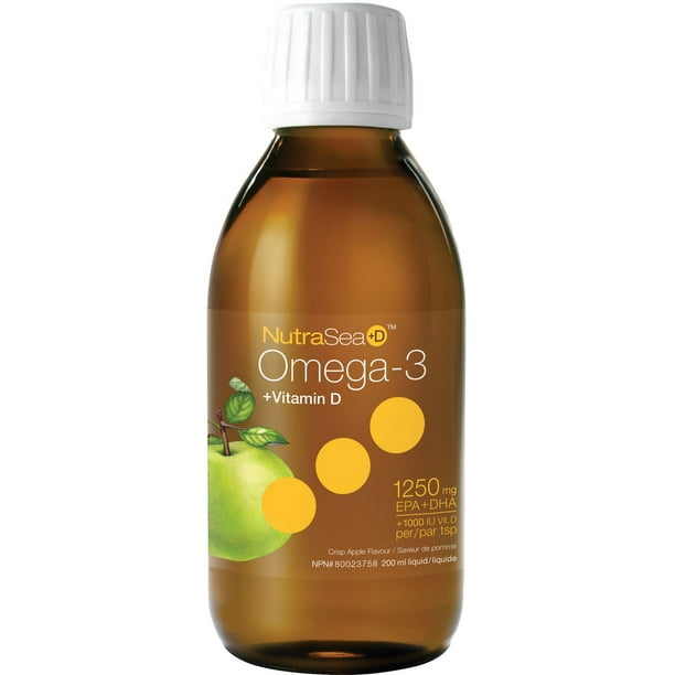 Liquide Omega 3 + Vitamine D NutraSea de Nature's Way à saveur de pomme