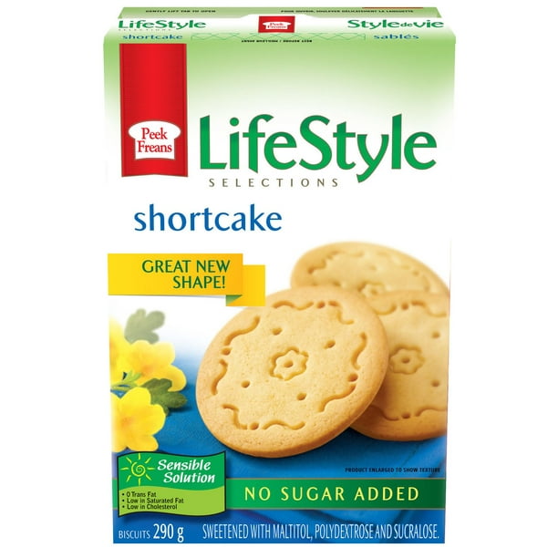 Biscuits sablés sans sucre LifeStyle de Peek Freans 290 g 