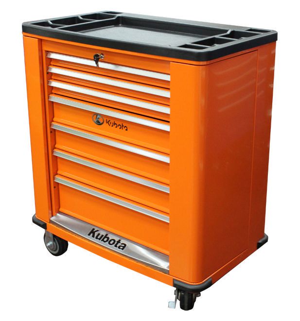 Kubota Tool Tote and Clear Organizer - Orange and Black - 17.25-in x 13-in x 4-in 99818