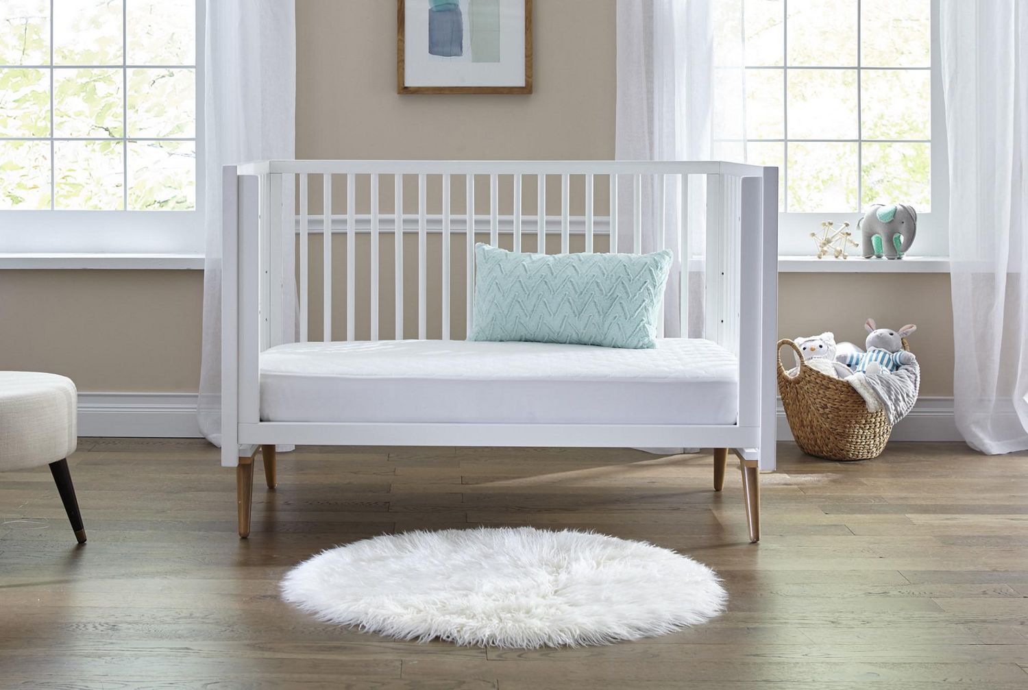 sealy cotton cozy rest 2-stage crib mattress