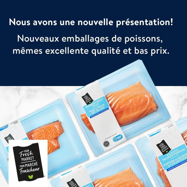 Portion de saumon de l’atlantique canadien Mon marché fraîcheur, 1 morceau, 0.40 - 0.55 KG