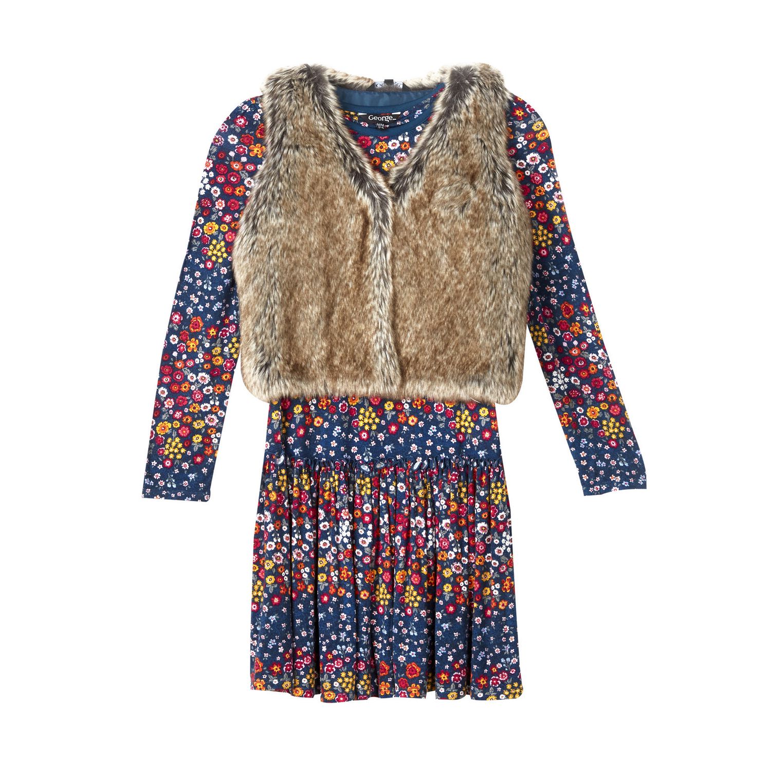 Girls' 2Piece Vest & Dress Outfit Walmart Canada