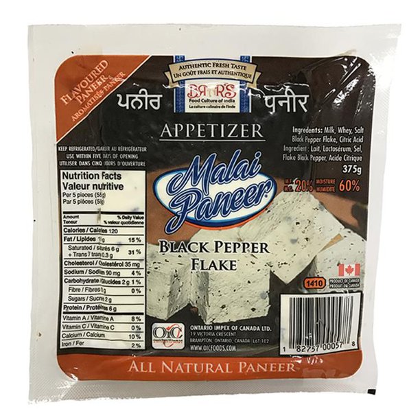 Brar's Black Pepper Flake Malai Paneer Walmart.ca