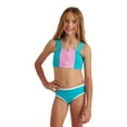 thumbnail image 1 of Justice Girls' Colour Block Bikini 2-Piece Set, 1 of 4