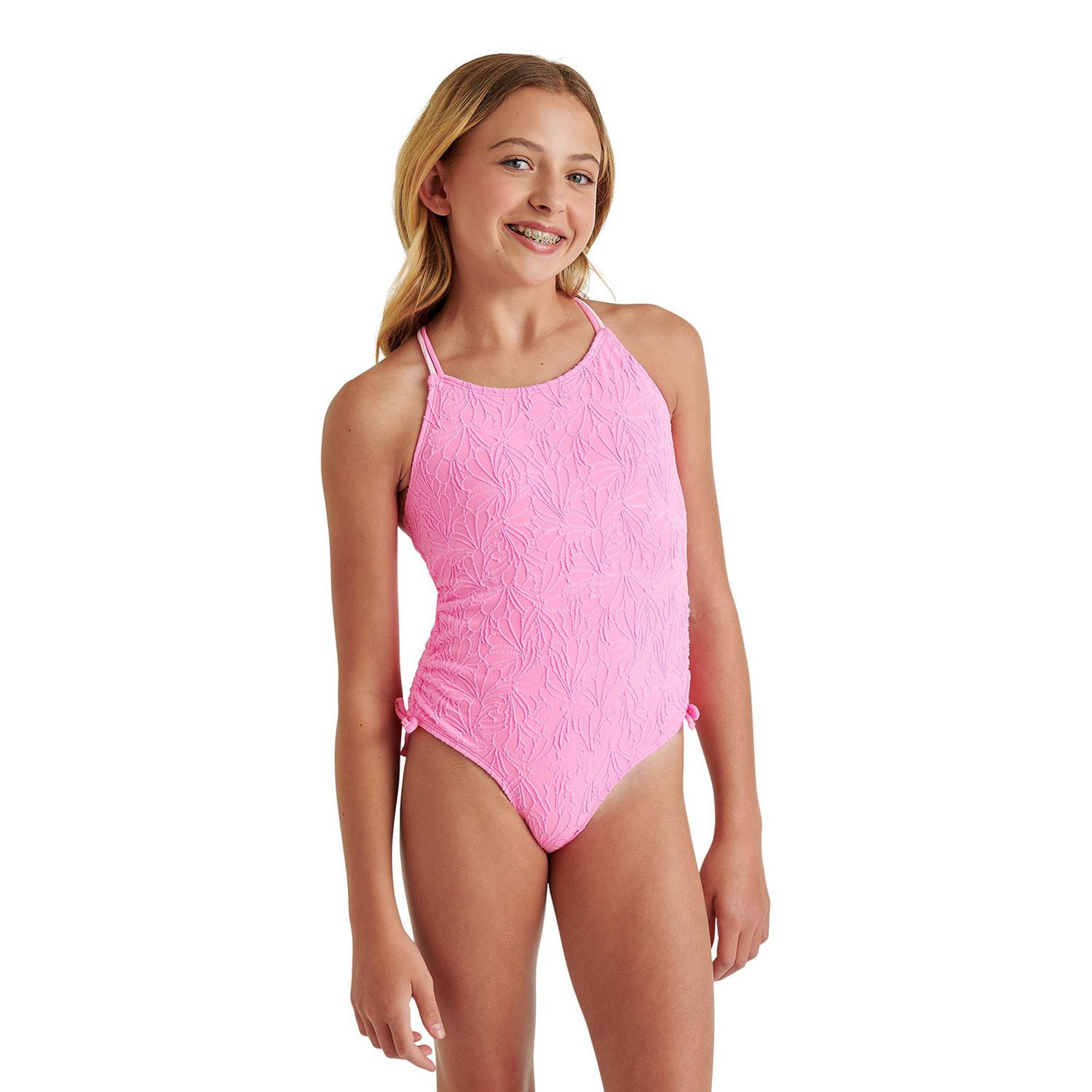 Justice Girls' Textured 1-Piece, Sizes XS-XL