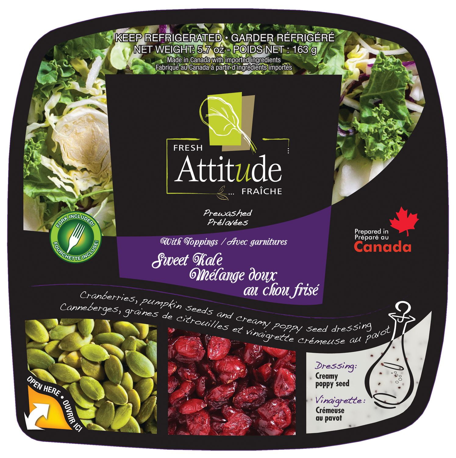 Fresh Attitude Sweet Kale with Toppings Walmart Canada