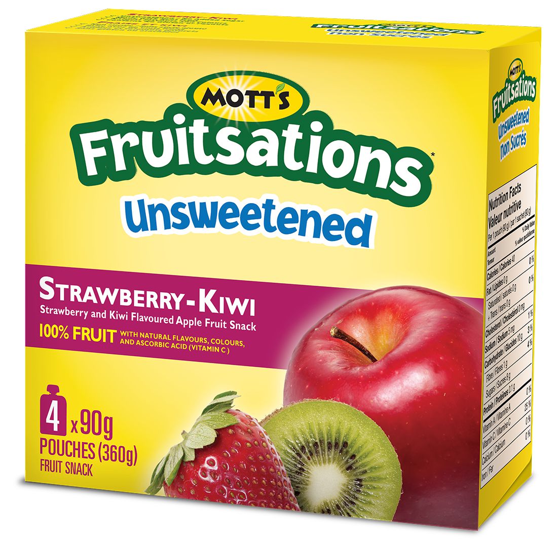 Mott's Fruitsations Unsweetened Strawberry Kiwi Walmart Canada
