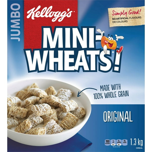 Céréales Kellogg's Mini-Wheats Givrage original, 1,3 kg (format géant)