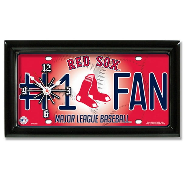Horloge murale Red Sox de Boston MLB de GTEI