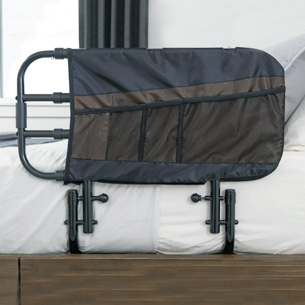 Stander EZ Adjust Bed Rail for Seniors, Adjustable Adult Bed Rail and Elderly Bed Assist Grab Bar