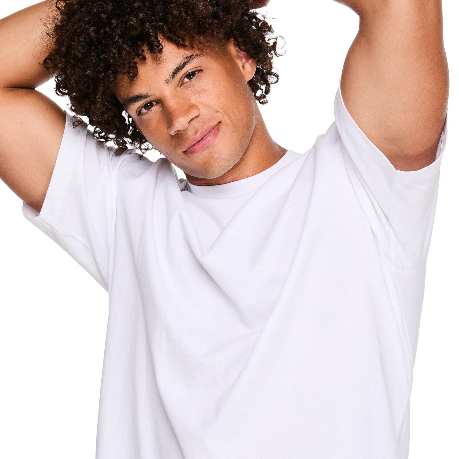 T-shirt délavé et surdimensionné à manches courtes No Boundaries pour hommes