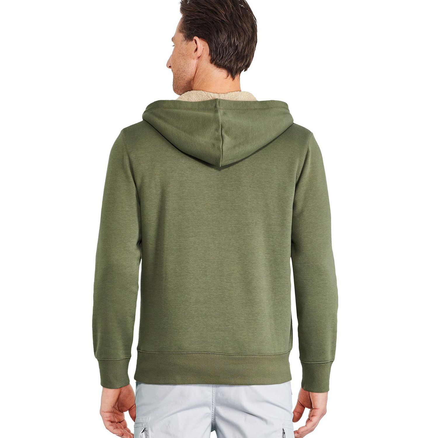 George Men s Sherpa Fleece Hoodie Walmart