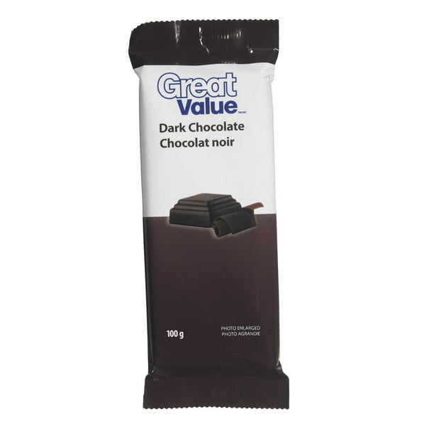 Chocolat noir Great Value, 100 g 100 g