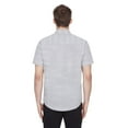 thumbnail image 3 of Dark Black Men's Short-Sleeve  Button-Down Shirt with Pockets, 3 of 6