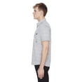 thumbnail image 4 of Dark Black Men's Short-Sleeve  Button-Down Shirt with Pockets, 4 of 6