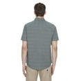 thumbnail image 2 of Dark Black Men's Short-Sleeve  Button-Down Shirt with Pockets, 2 of 5