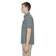 thumbnail image 3 of Dark Black Men's Short-Sleeve  Button-Down Shirt with Pockets, 3 of 5