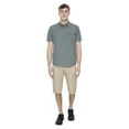 thumbnail image 4 of Dark Black Men's Short-Sleeve  Button-Down Shirt with Pockets, 4 of 5