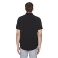 thumbnail image 3 of Dark Black Men's Short-Sleeve Button-Down Shirt, 3 of 6