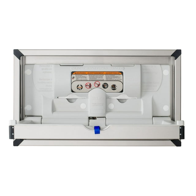Foundations Surface Mount Stainless Framed Clad Baby Changing Station