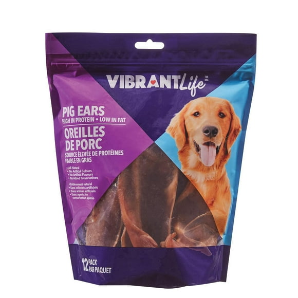Vibrant Life Pig Ears, 12 Pk, VL Pig Ears, 12 Pk