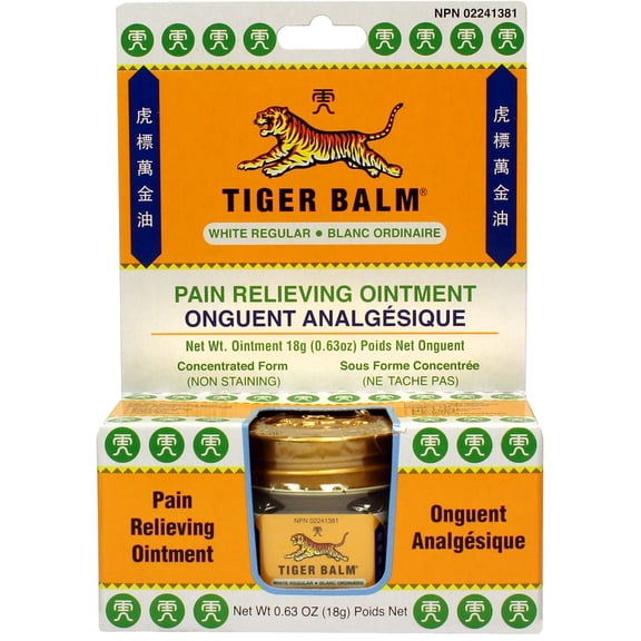 Tiger Balm Pain Relieving Ointement , White Regular