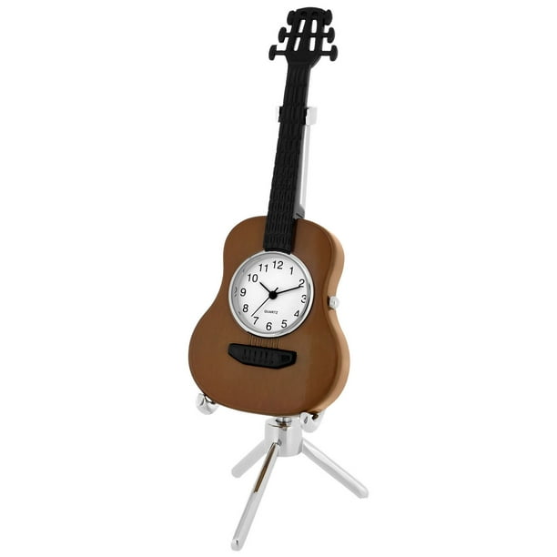 Horloge miniature en forme de guitare