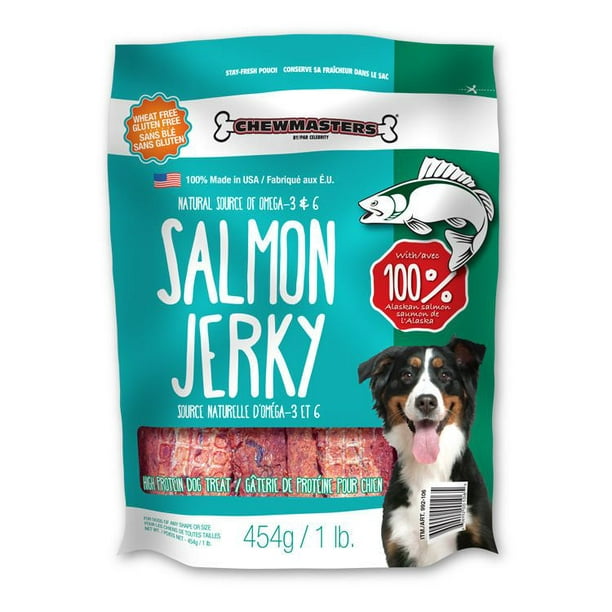 Gâteries de protéine pour chiens au saumon « Salmon Jerky » de Chewmasters
