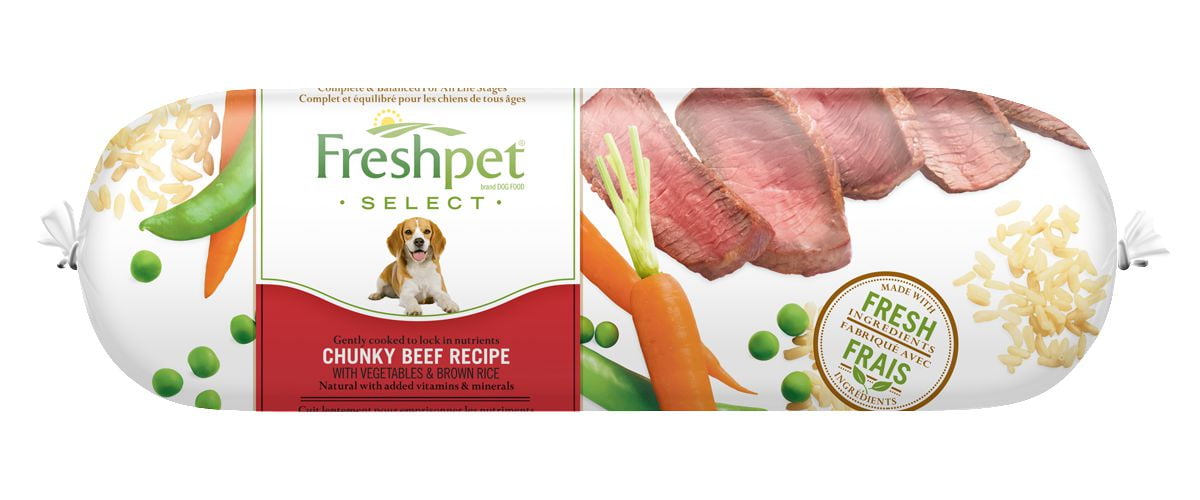Freshpet Select Chunky Beef Recipe with Vegetables and Brown Rice Dry