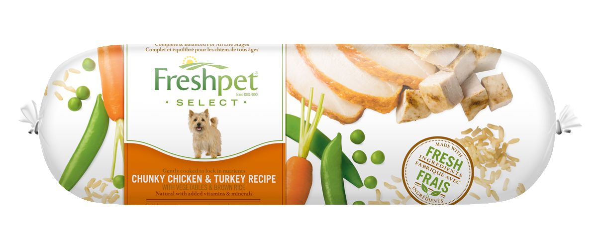 Freshpet Select Chunky Chicken and Turkey Recipe with Vegetables and ...